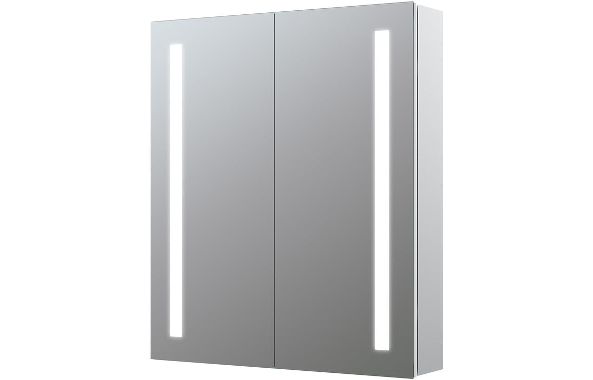 Banau 1 or 2 Door Front-Lit LED Mirror Cabinet - 500/ 600 mm
