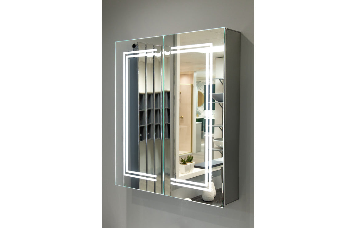Sanee 1 or 2 Door Front-Lit LED Mirror Cabinet - 500/ 600 mm