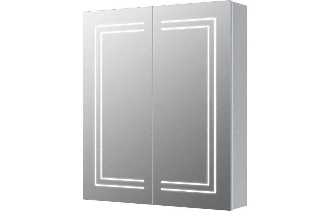 Sanee 1 or 2 Door Front-Lit LED Mirror Cabinet - 500/ 600 mm