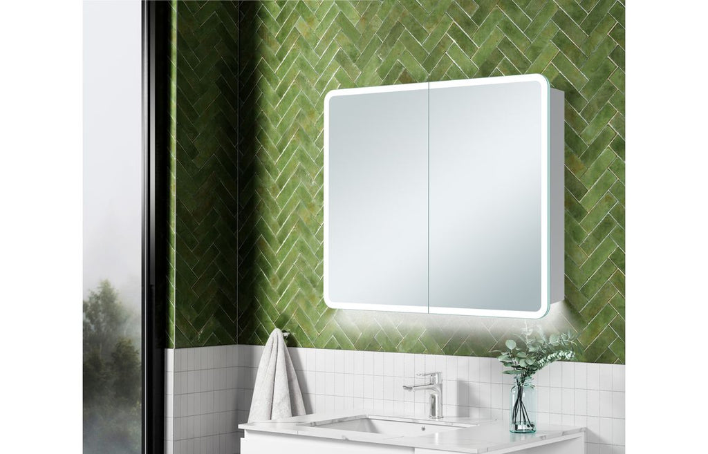 Takri 1 or 2 Door Front-Lit LED Mirror Cabinet - 500/ 600 mm