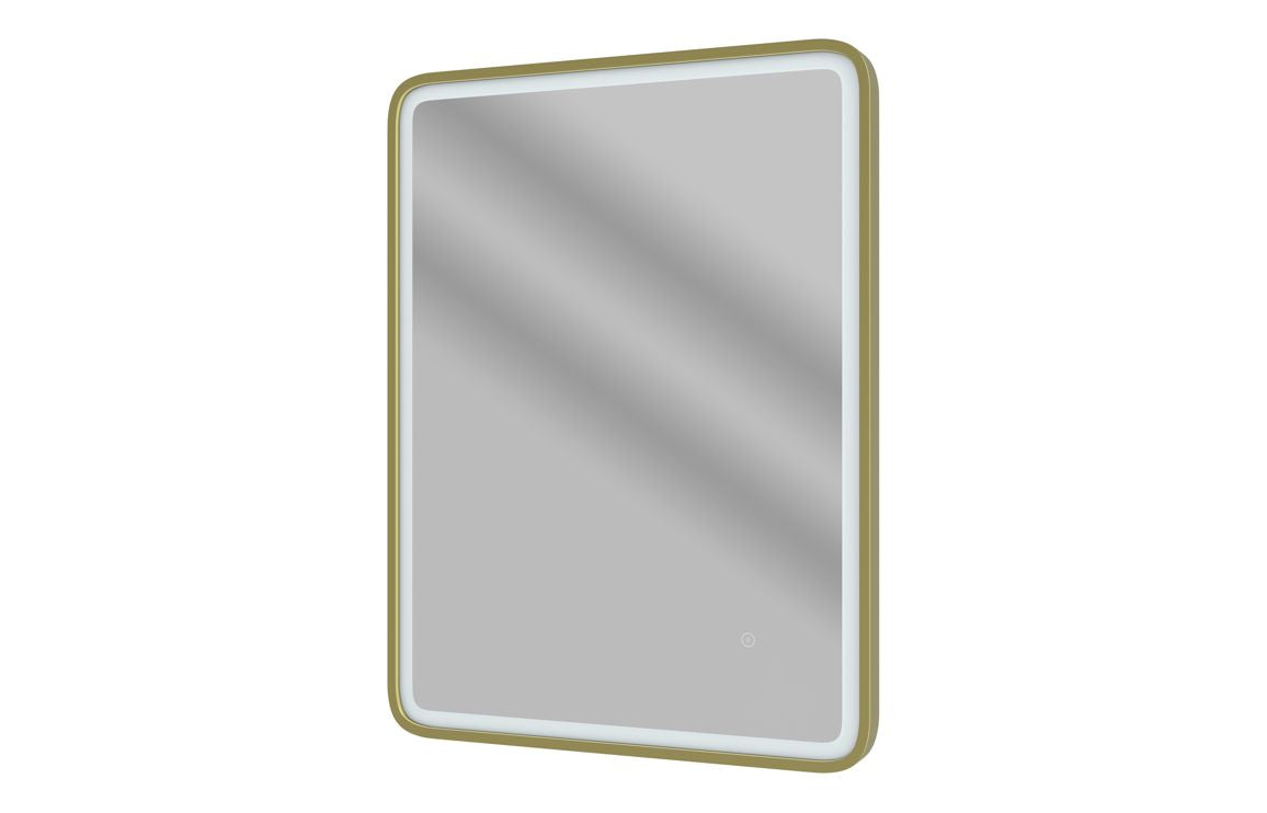 Arjee Rectangle LED Mirror 800 x 600 mm - Bronze, Black, Brass