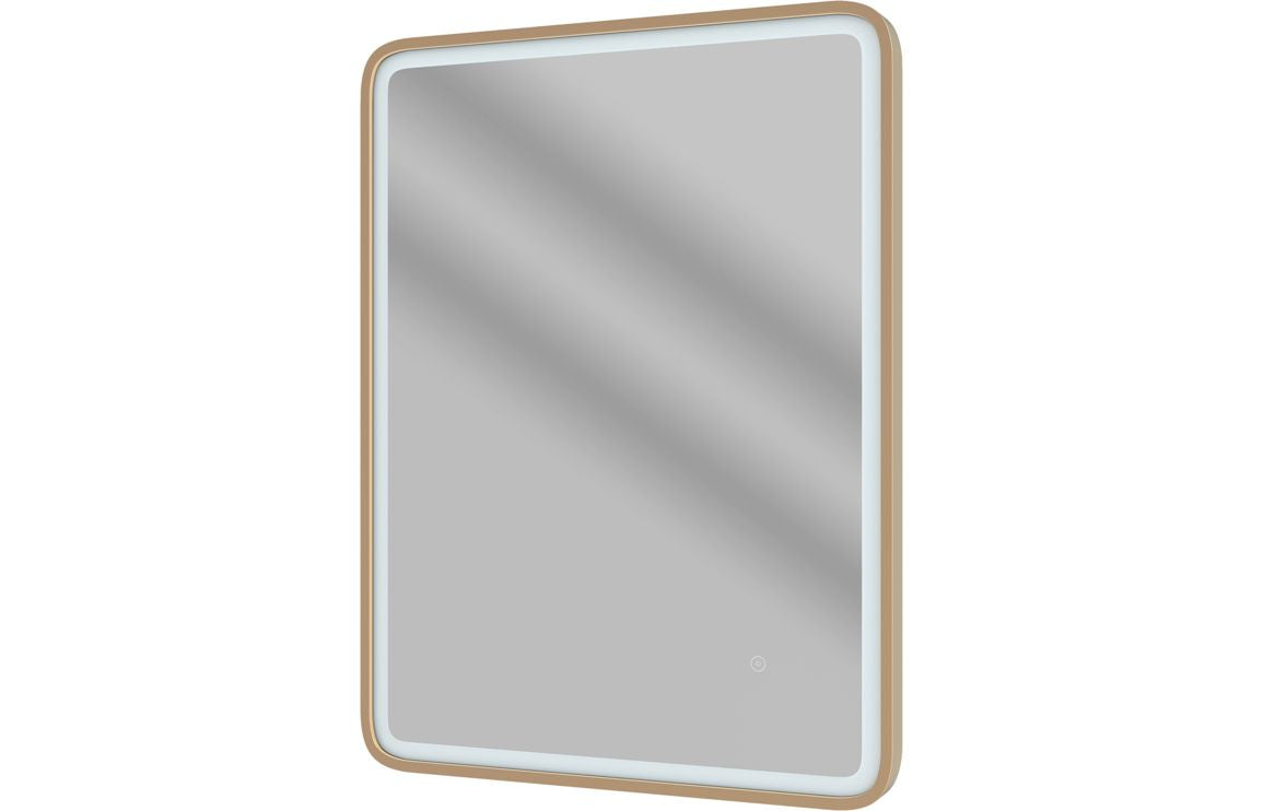 Arjee Rectangle LED Mirror 800 x 600 mm - Bronze, Black, Brass