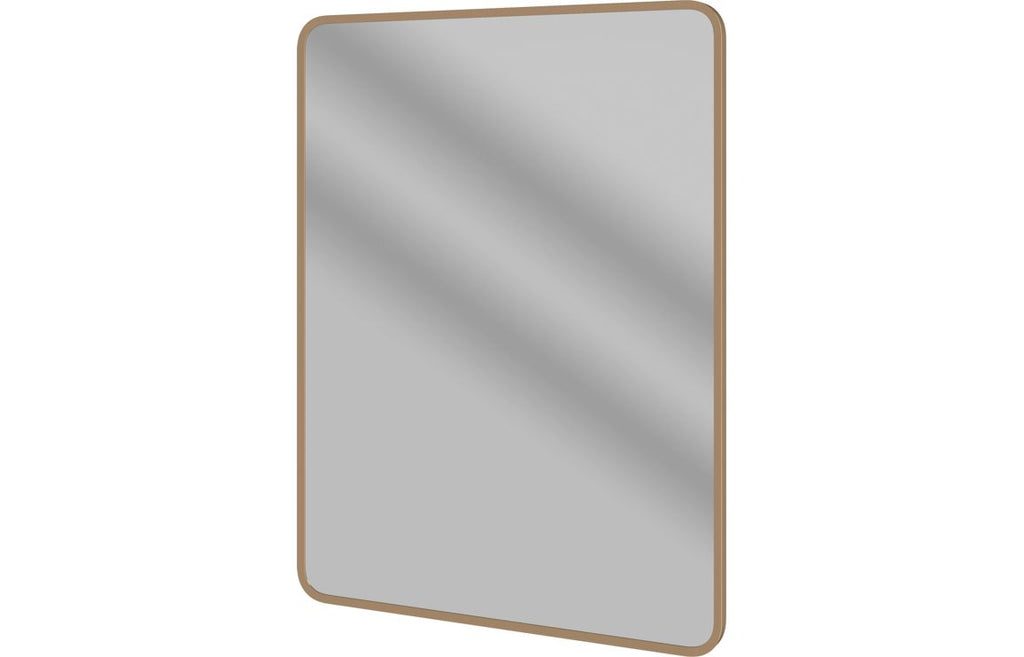 Keeka Rectangular Plain Mirror 800 x 600 mm - Bronze, Black, Brass