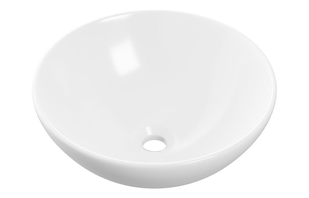 Julia 410mm Round Washbowl - White