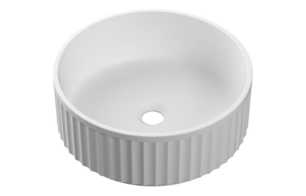 Dhari Fluted 400mm Round Washbowl