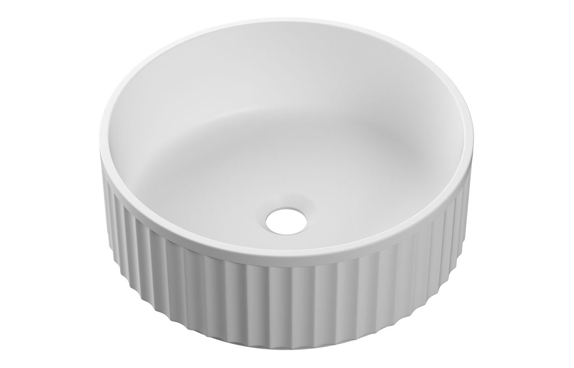 Dhari Fluted 400mm Round Washbowl
