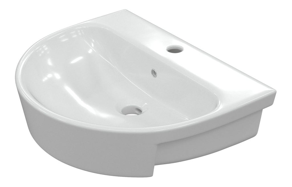 Orant 550X435mm Basin & Full /  Semi Pedestal/ Semi Recessed