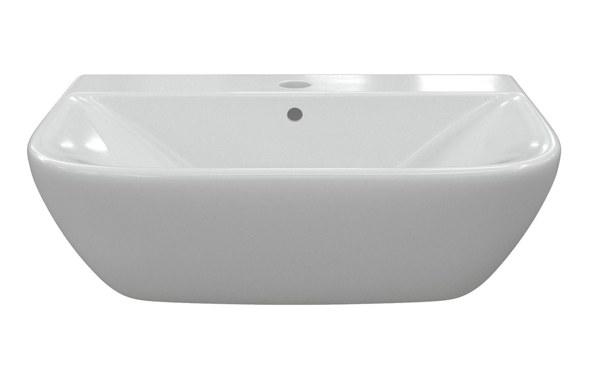 Chorus 520/ 560 X 450mm Basin & Full Pedestal/ Semi Recessed