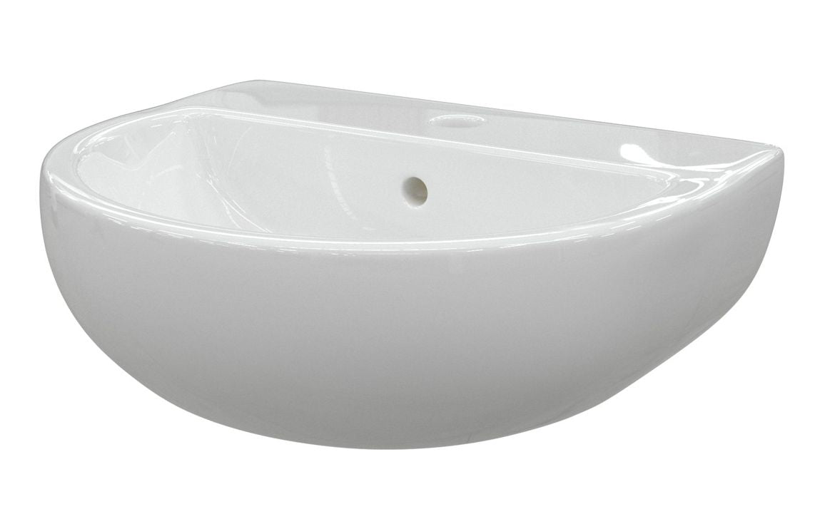 Monte 450x400mm 1TH Cloakroom Basin & Bottle Trap