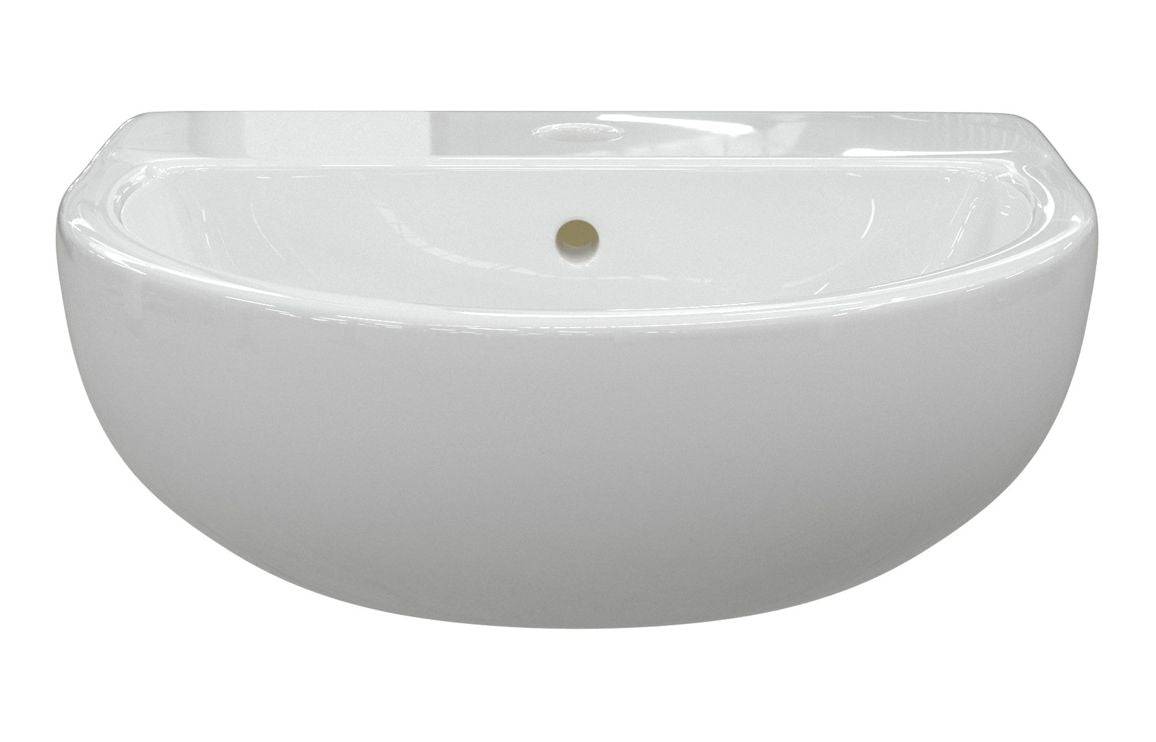 Monte 450x400mm 1TH Cloakroom Basin & Bottle Trap