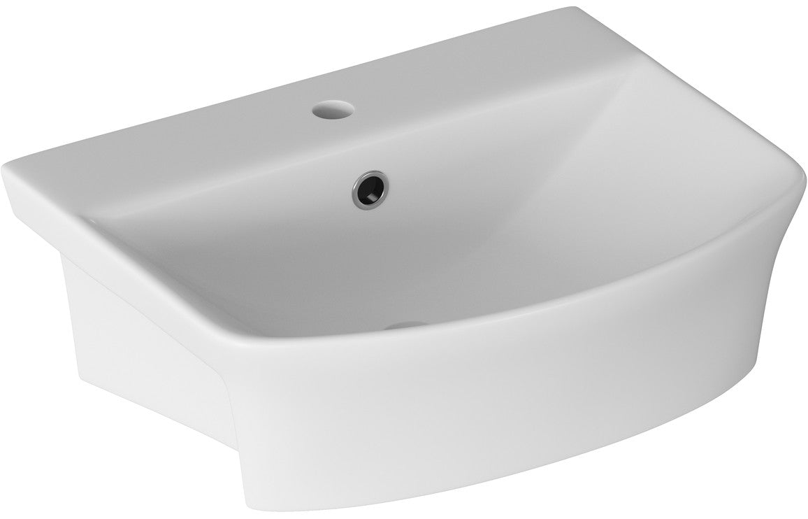 Madiz 500 X 400mm 1 Tap Hole Semi Recessed Basin