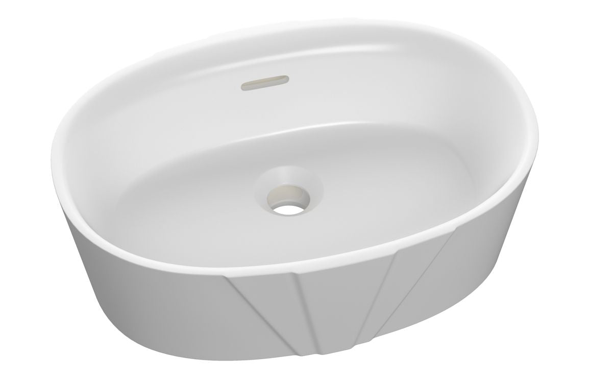 Dash 460x320mm Resin Washbowl - White