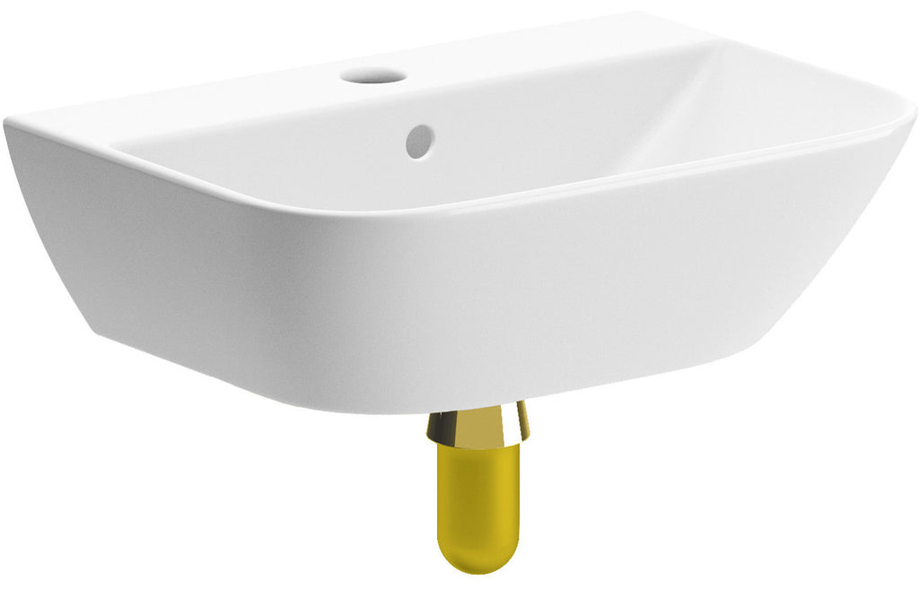 Chorus 450x320mm 1TH Cloakroom Basin & Bottle Trap
