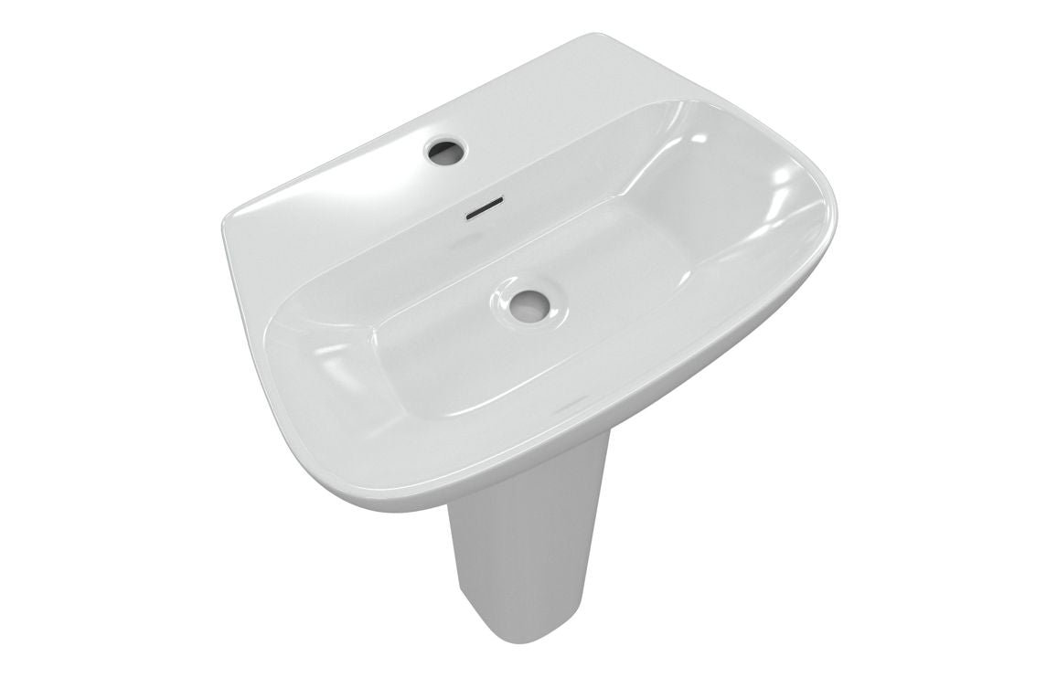 Dabi 600X400mm Basin & Full /  Semi Pedestal