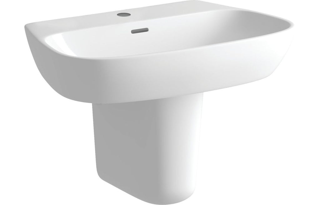 Dabi 600X400mm Basin & Full /  Semi Pedestal