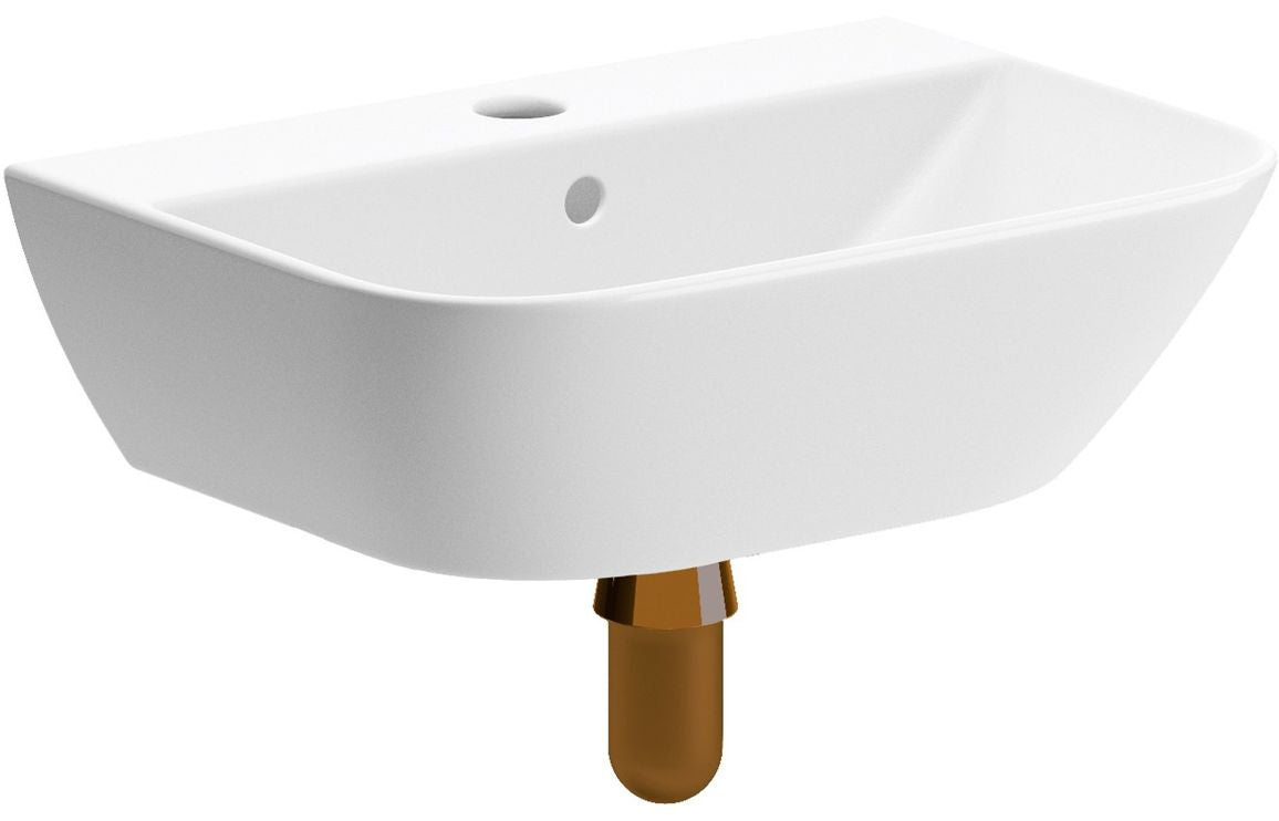 Chorus 450x320mm 1TH Cloakroom Basin & Bottle Trap