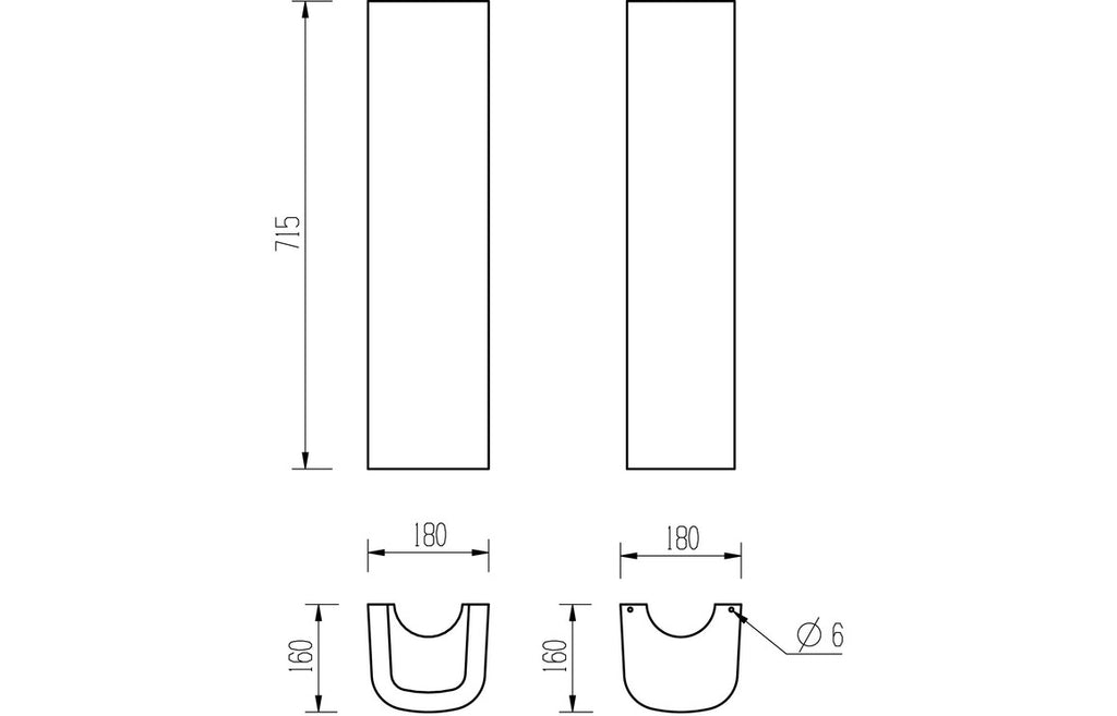 Orant 550X435mm Basin & Full /  Semi Pedestal/ Semi Recessed