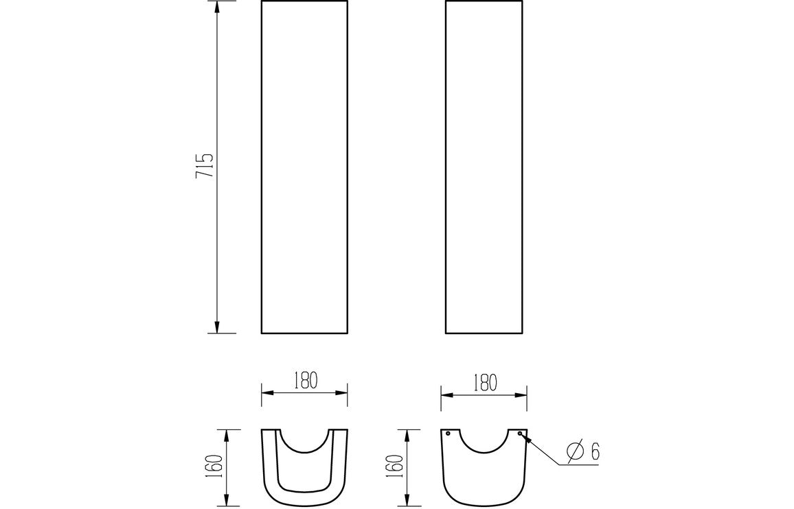 Orant 550X435mm Basin & Full /  Semi Pedestal/ Semi Recessed