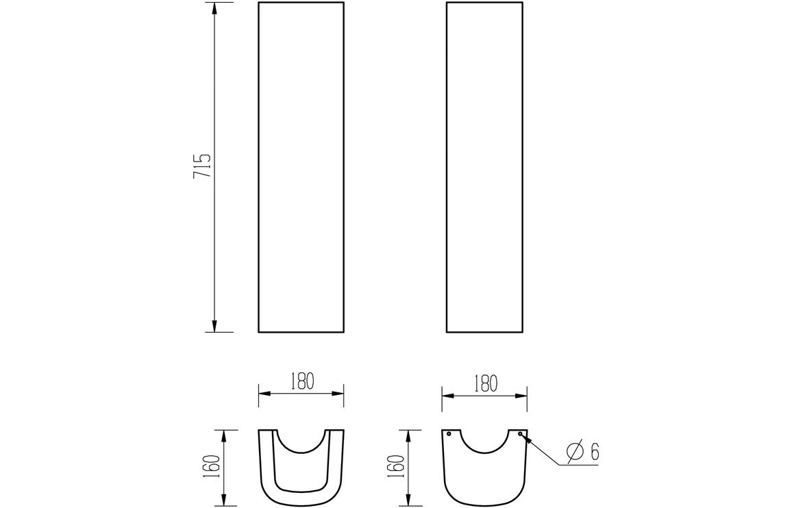 Monte 450/ 550 X 400mm Basin & Full /  Semi Pedestal/ Semi Recessed