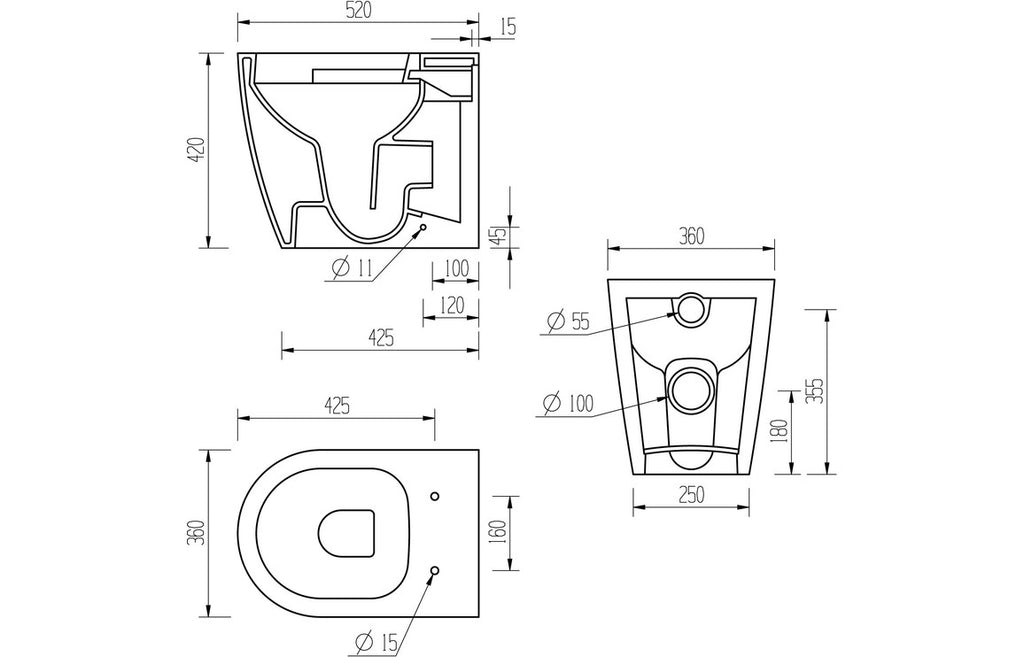 Orant WC Toilet & Soft Close Seat