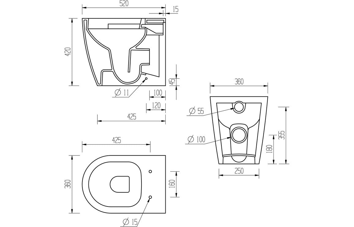 Orant WC Toilet & Soft Close Seat