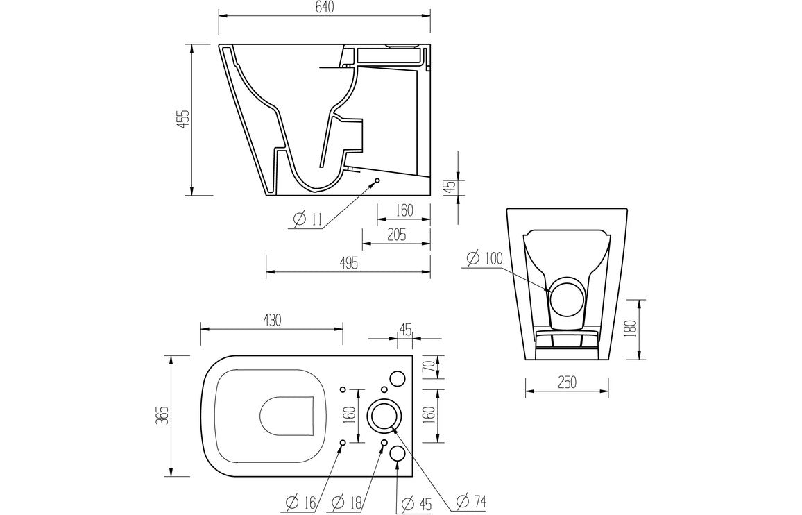 Dabi WC Toilet & Soft Close Seat