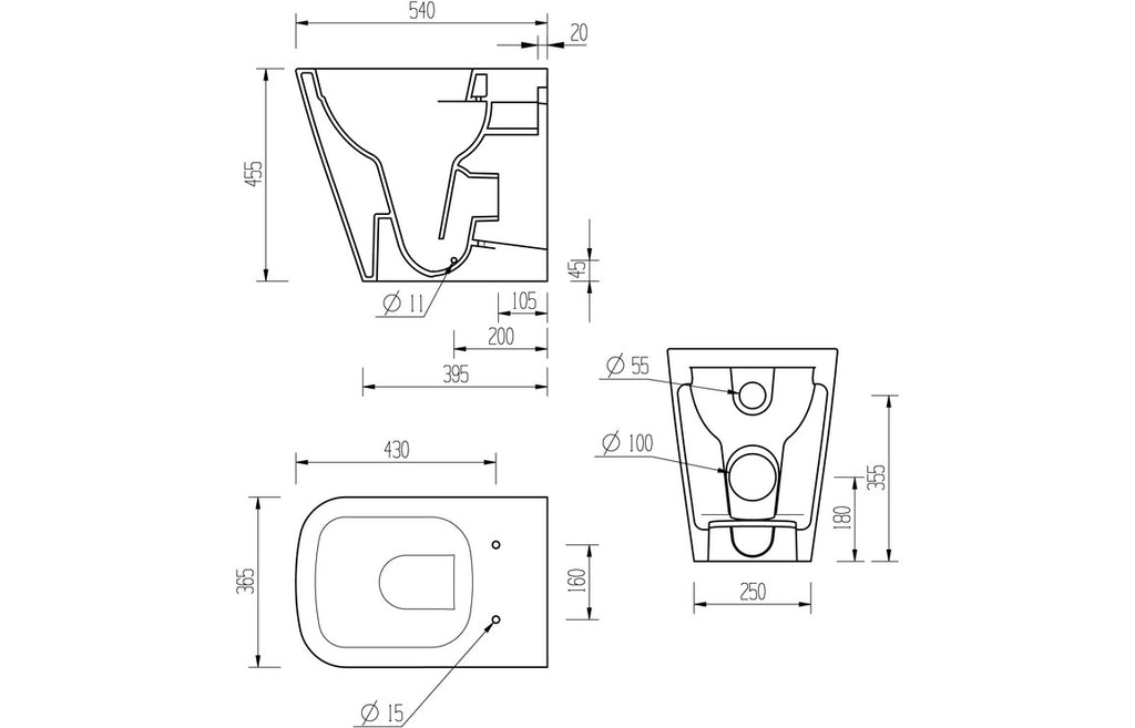 Dabi WC Toilet & Soft Close Seat