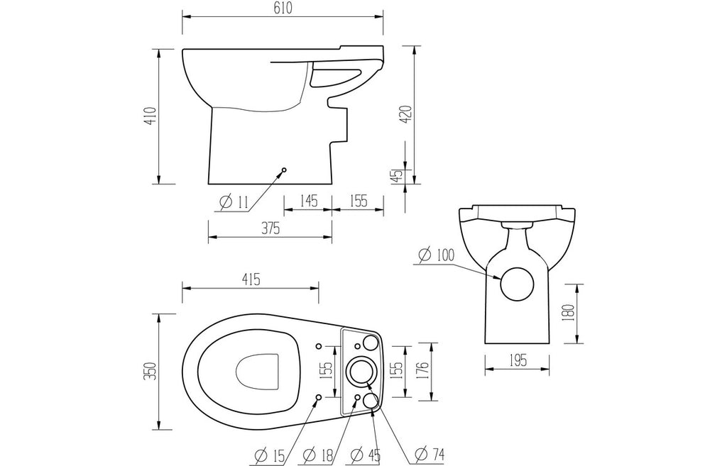 Monte WC Toilet & Soft Close Seat
