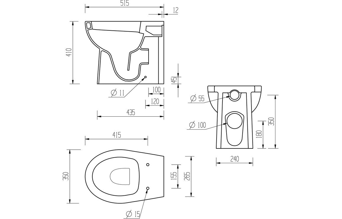 Monte WC Toilet & Soft Close Seat