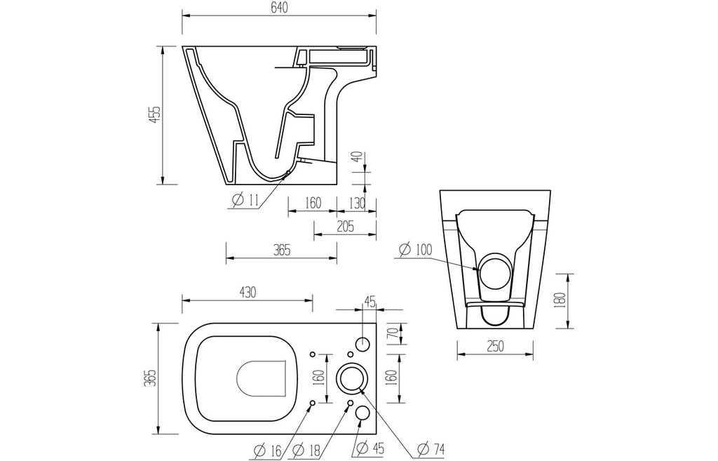 Dabi WC Toilet & Soft Close Seat