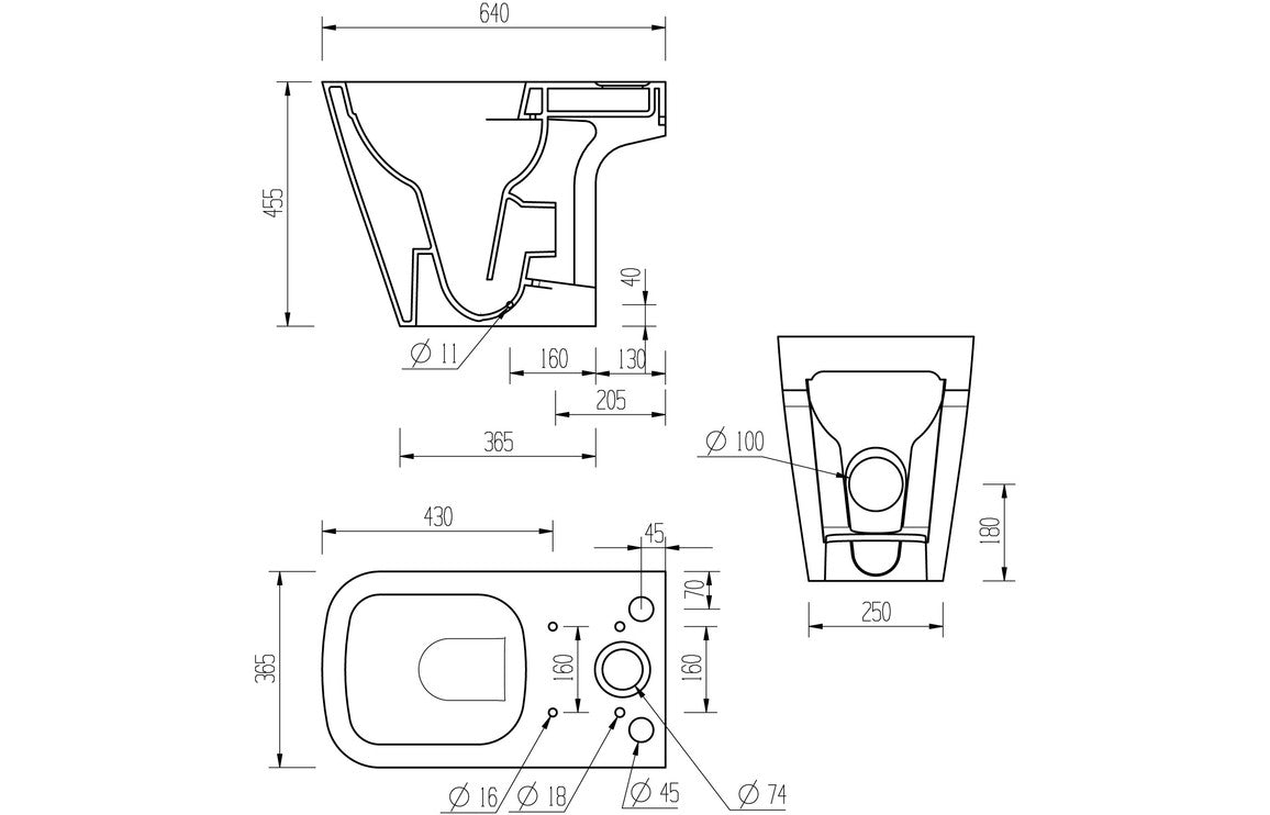 Dabi WC Toilet & Soft Close Seat