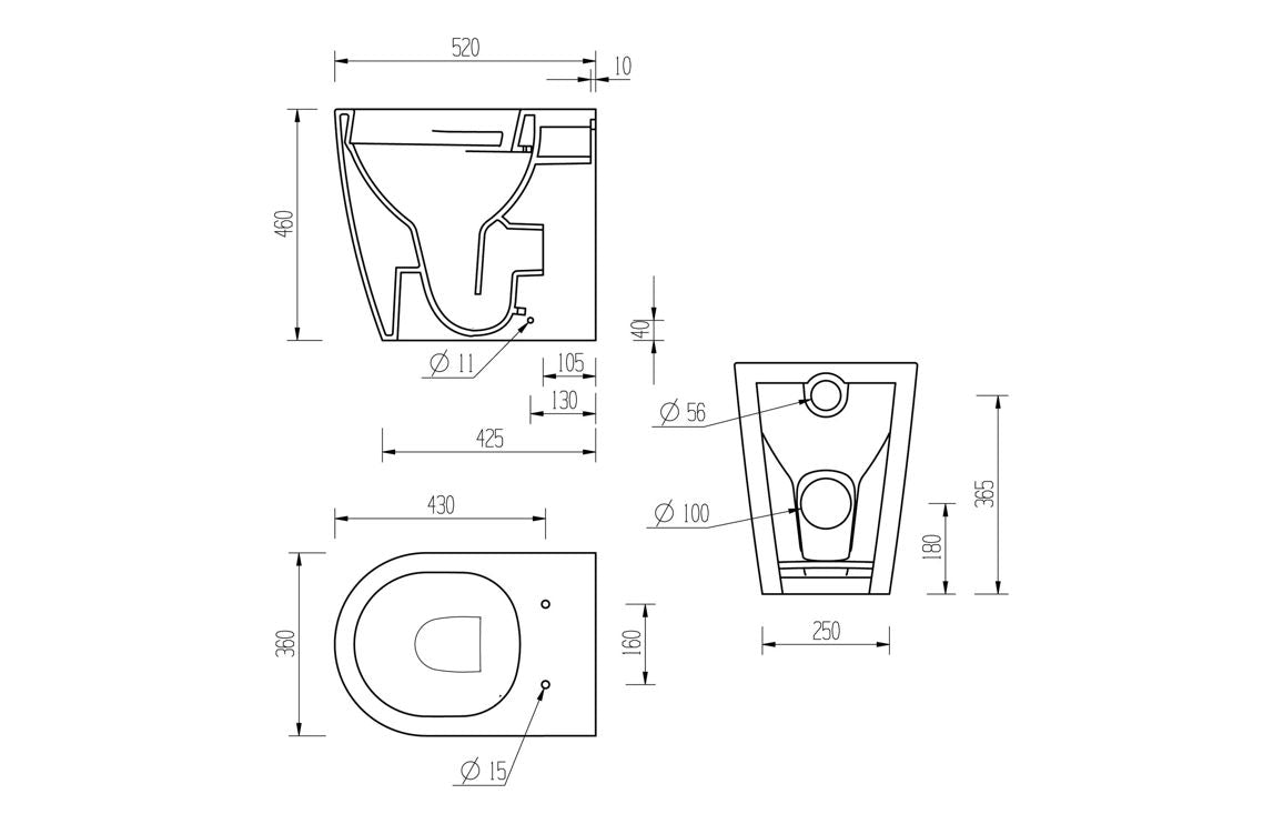 Orant WC Toilet & Soft Close Seat