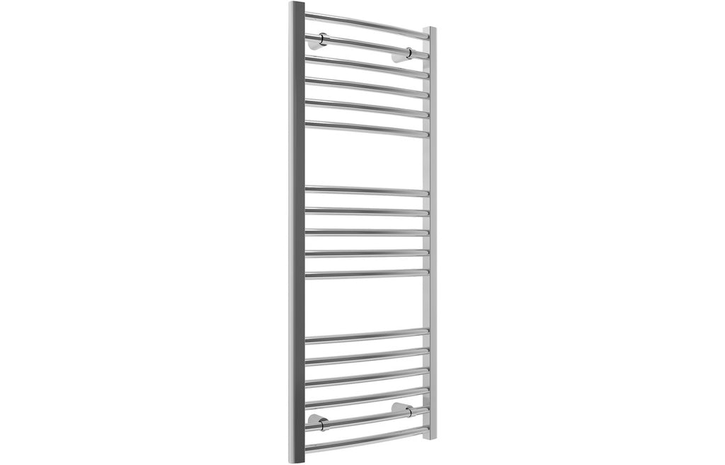 Hilaya Curved 30mm Ladder Radiator - Chrome, Anthracite
