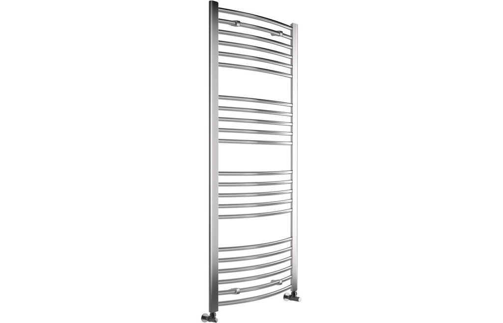 Hilaya Curved 30mm Ladder Radiator - Chrome, Anthracite