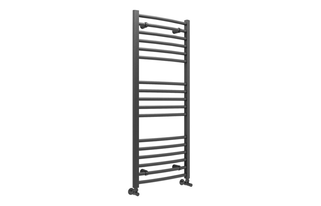 Hilaya Curved 30mm Ladder Radiator - Chrome, Anthracite