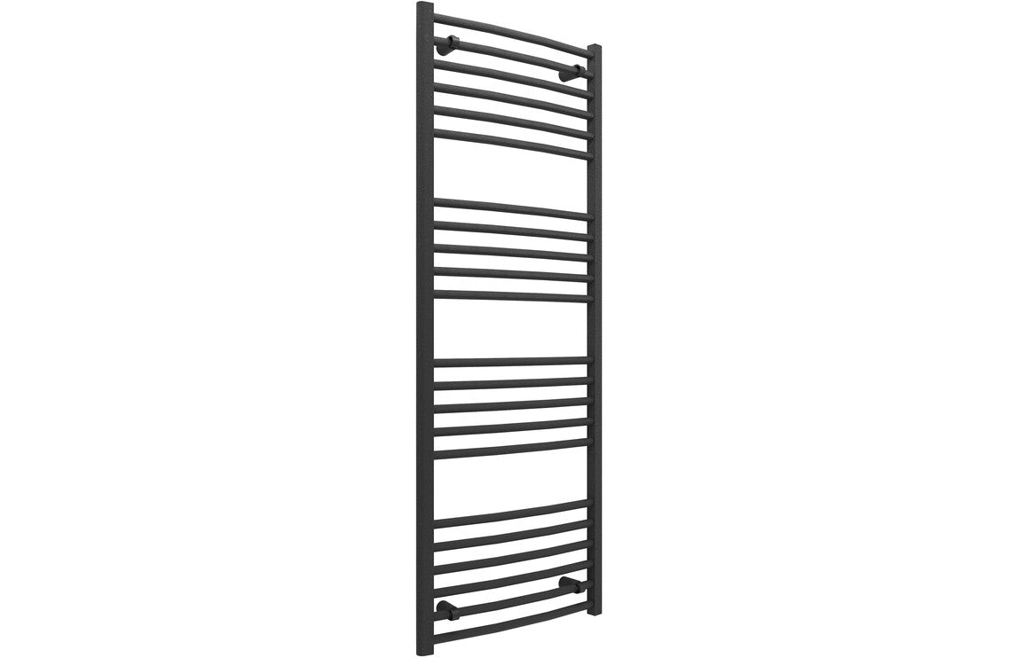 Hilaya Curved 30mm Ladder Radiator - Chrome, Anthracite