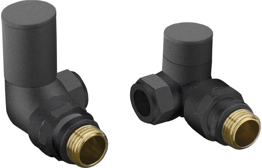 Manual Anthracite Radiator Valves - Angled/ Straight/ Corner