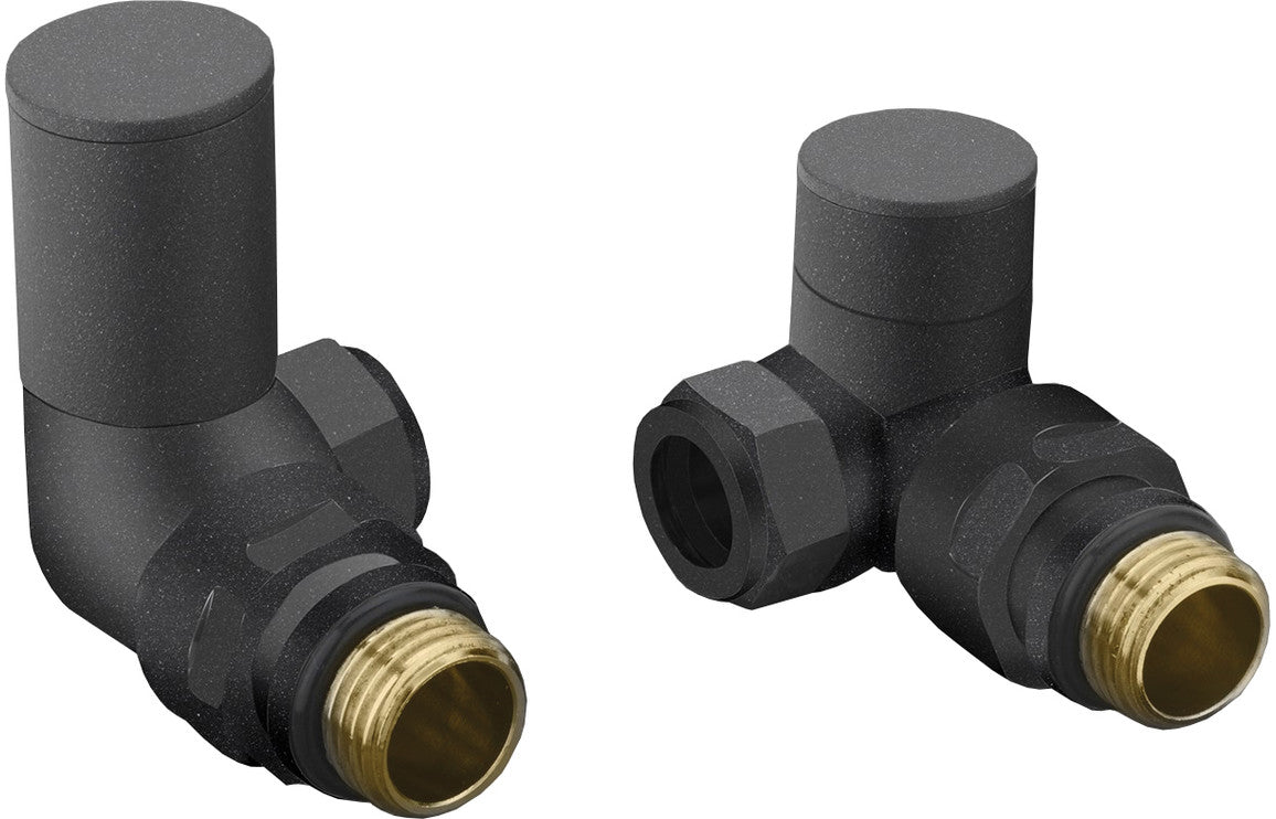 Manual Anthracite Radiator Valves - Angled/ Straight/ Corner
