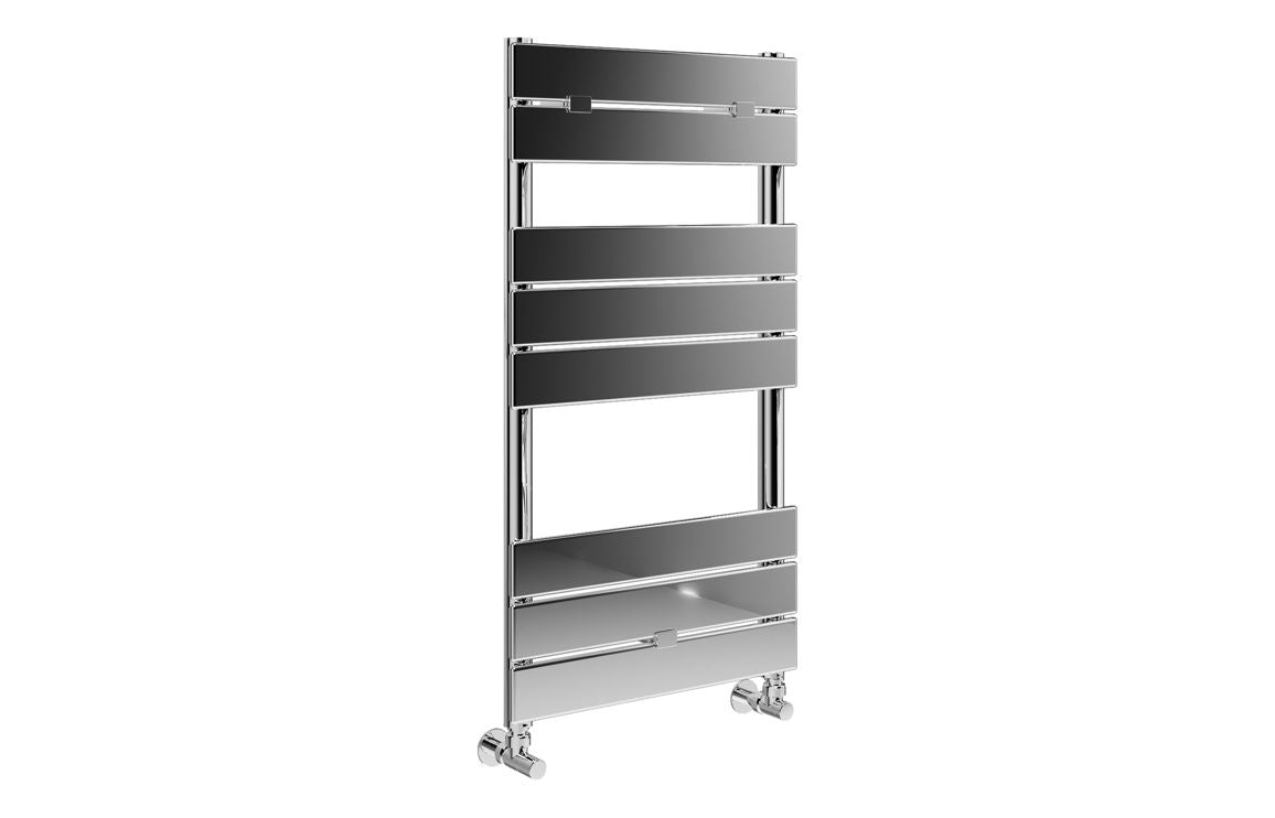Rivaz Square Ladder Radiator - Brushed Brass, Chrome, Black