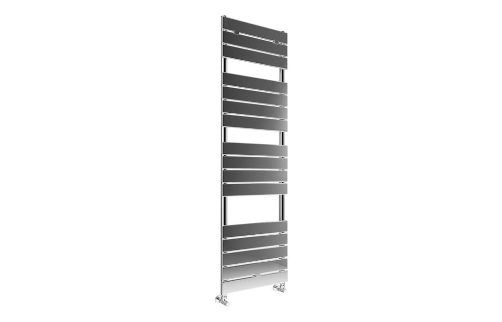 Rivaz Square Ladder Radiator - Brushed Brass, Chrome, Black
