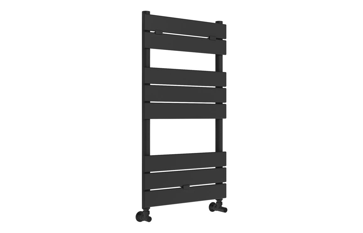 Rivaz Square Ladder Radiator - Brushed Brass, Chrome, Black
