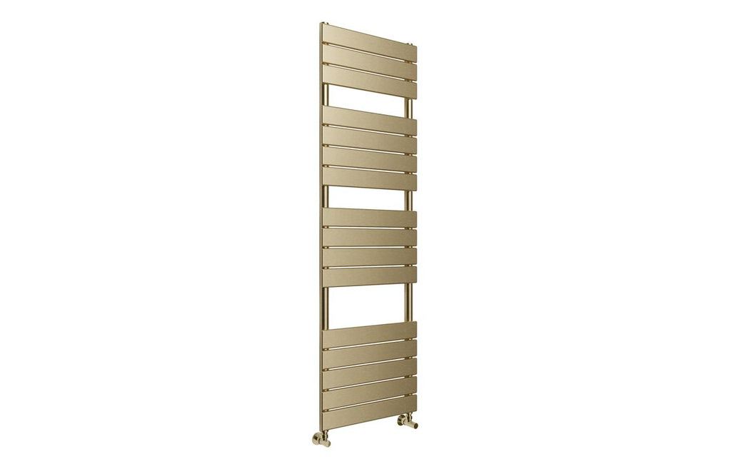 Rivaz Square Ladder Radiator - Brushed Brass, Chrome, Black