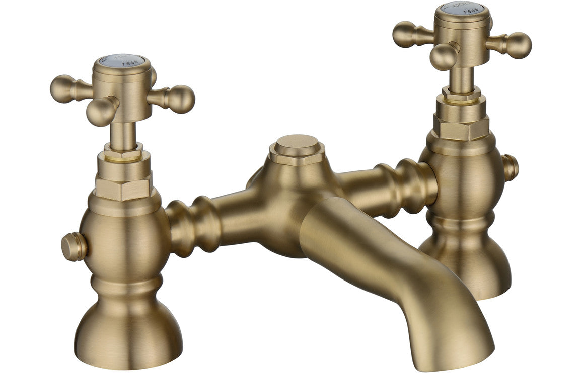 Kad Traditional Bath Filler - Chrome, Brushed Brass