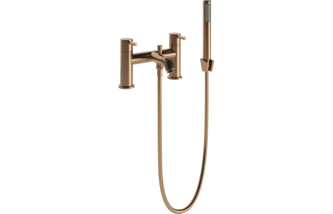 Lash Bath Filler with Shower Mixer & Bracket - Brass, Black, Chrome, Bronze