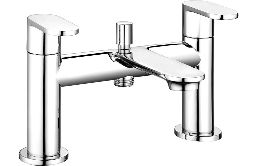 Tate Bath Filler with Shower Mixer & Bracket - Chrome
