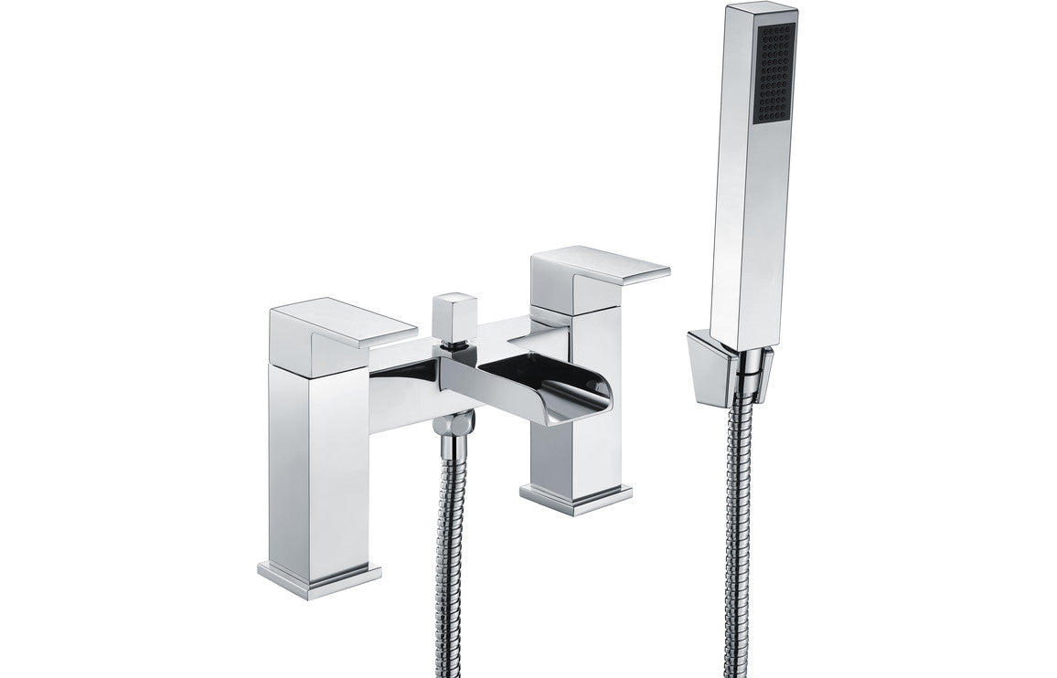 Hann Bath Filler with Shower Mixer & Bracket - Chrome