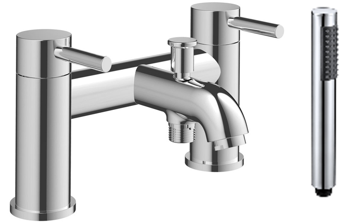 Lash Bath Filler with Shower Mixer & Bracket - Brass, Black, Chrome, Bronze