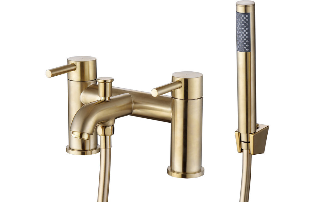 Lash Bath Filler with Shower Mixer & Bracket - Brass, Black, Chrome, Bronze