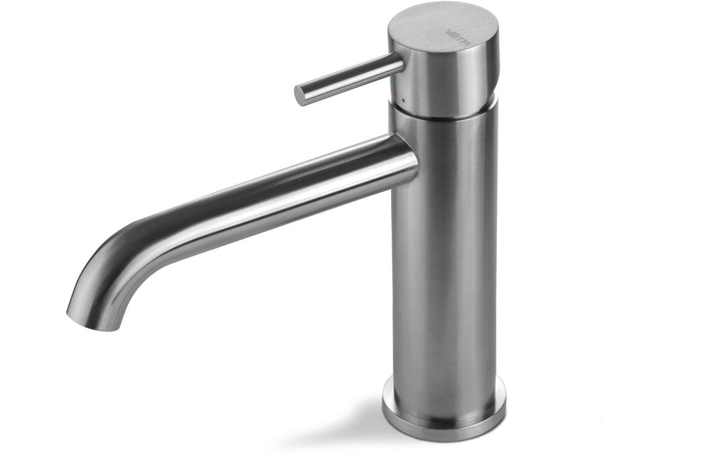 Tiber Premium Basin Mixer - Stainless Steel