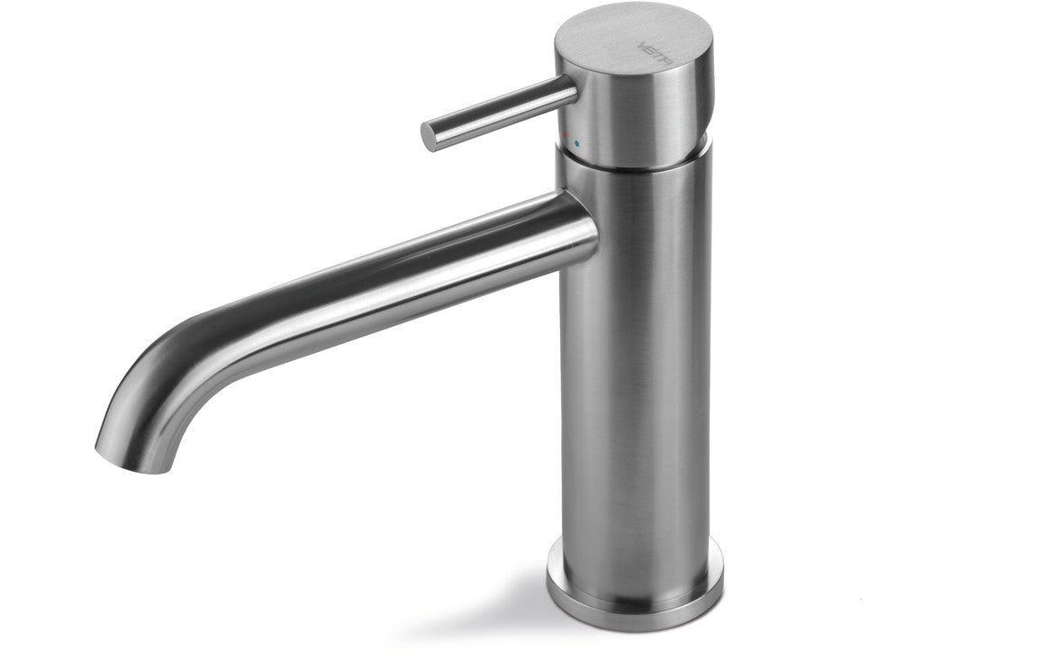 Tiber Premium Basin Mixer - Stainless Steel